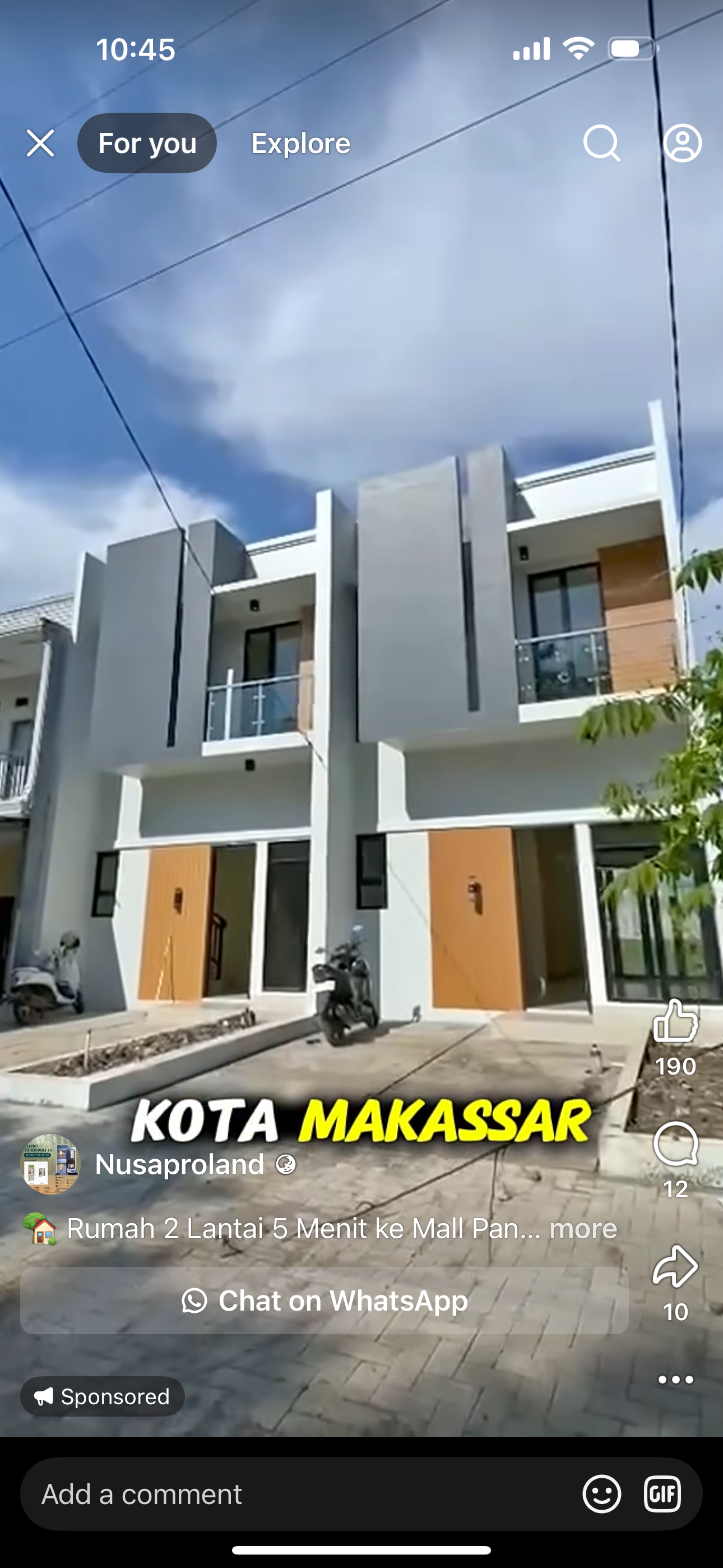 rumah dijual makassar dekat mall nipah